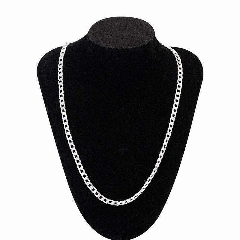 Wholesale Fashion Gold Plated 18K Gold Men's 6MM Sideways Necklaces