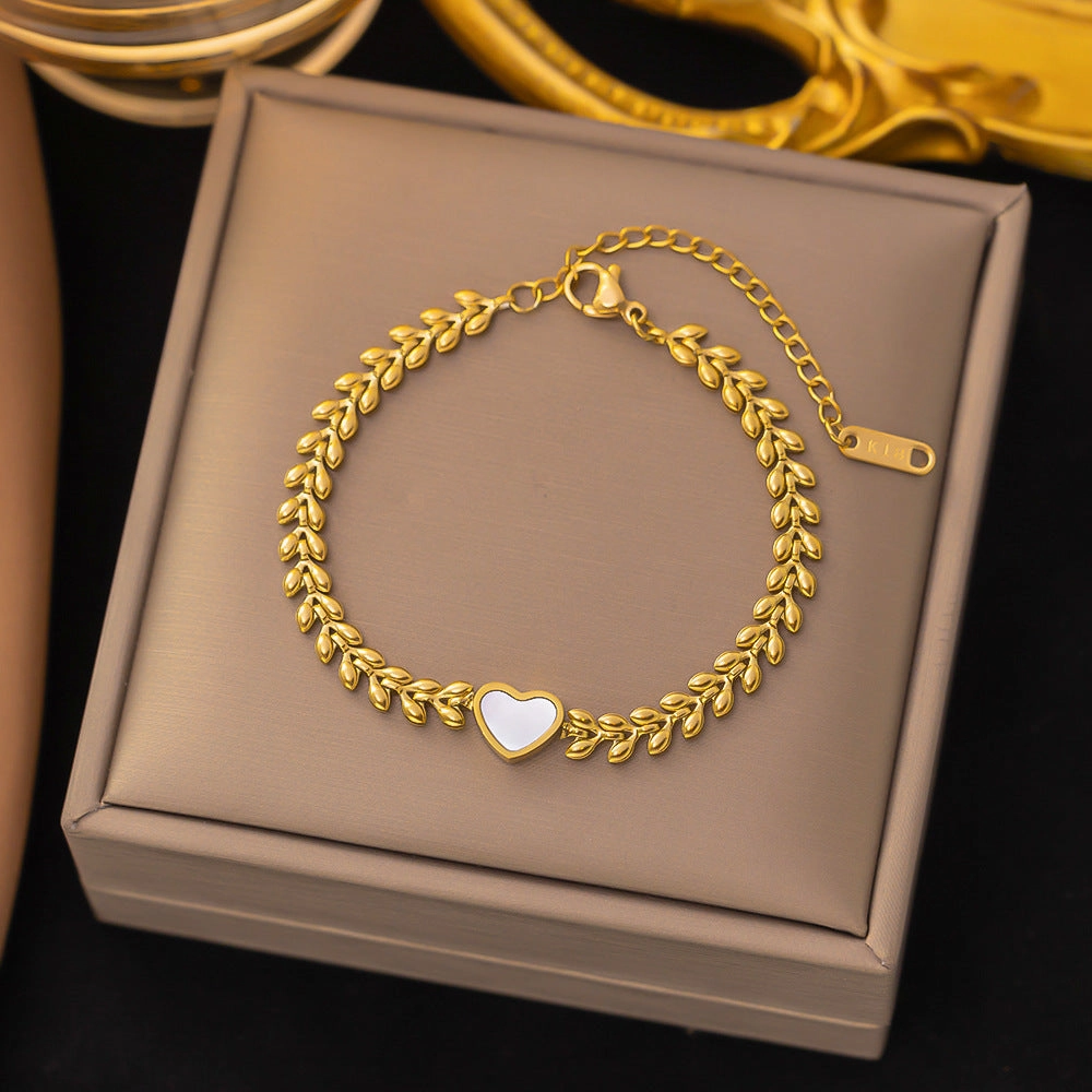 Wholesale Fashion High-end Light Luxury Titanium Steel Bracelet