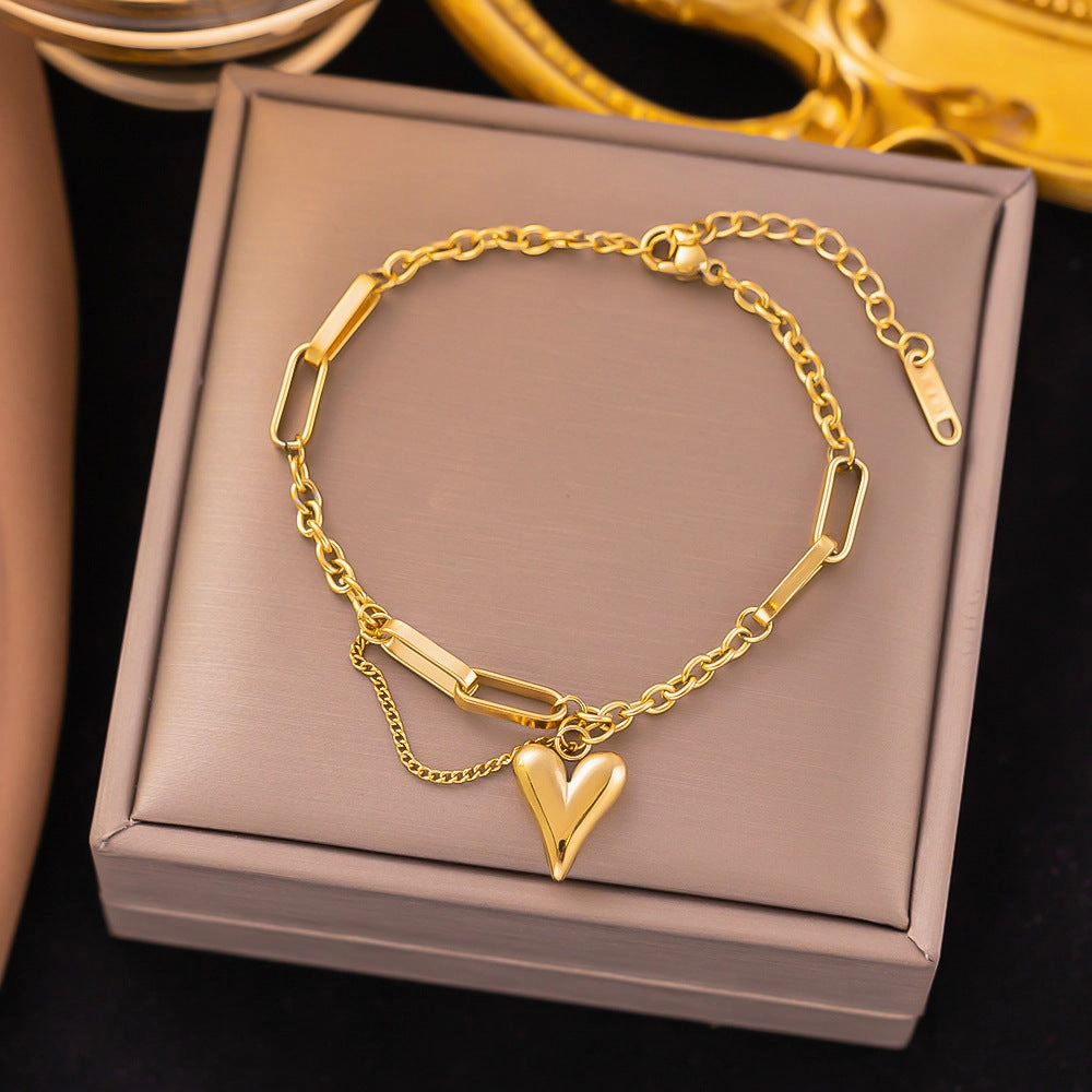 Wholesale Fashion High-end Light Luxury Titanium Steel Bracelet