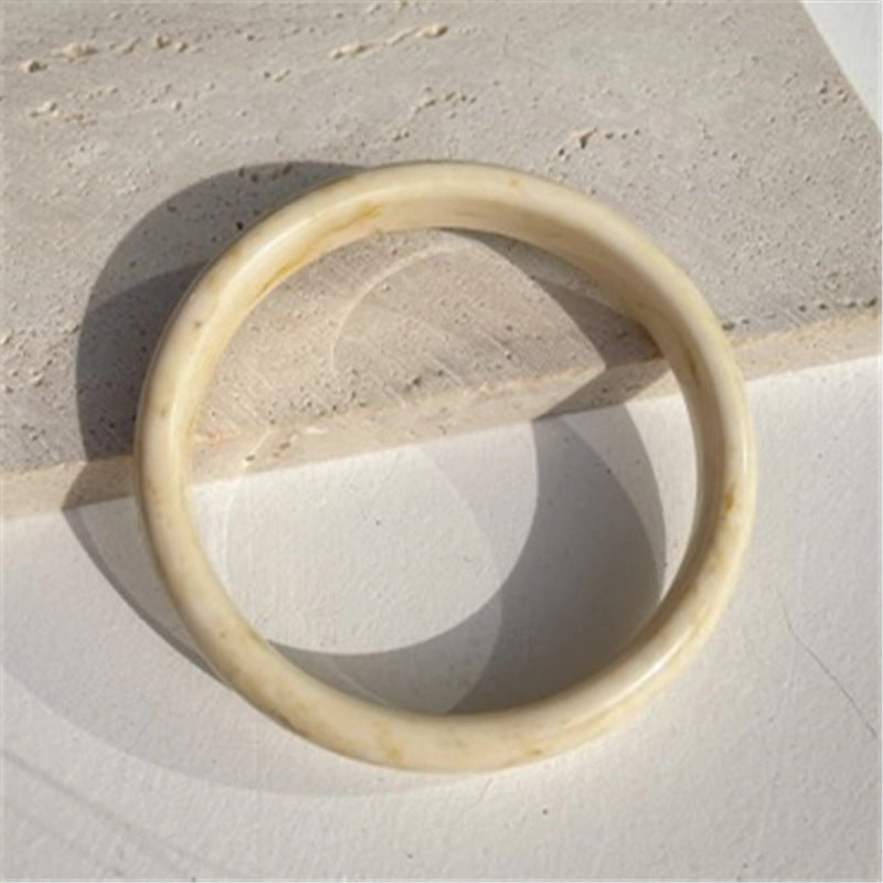Wholesale fashion new marble acrylic bracelet shaped resin square round bracelet