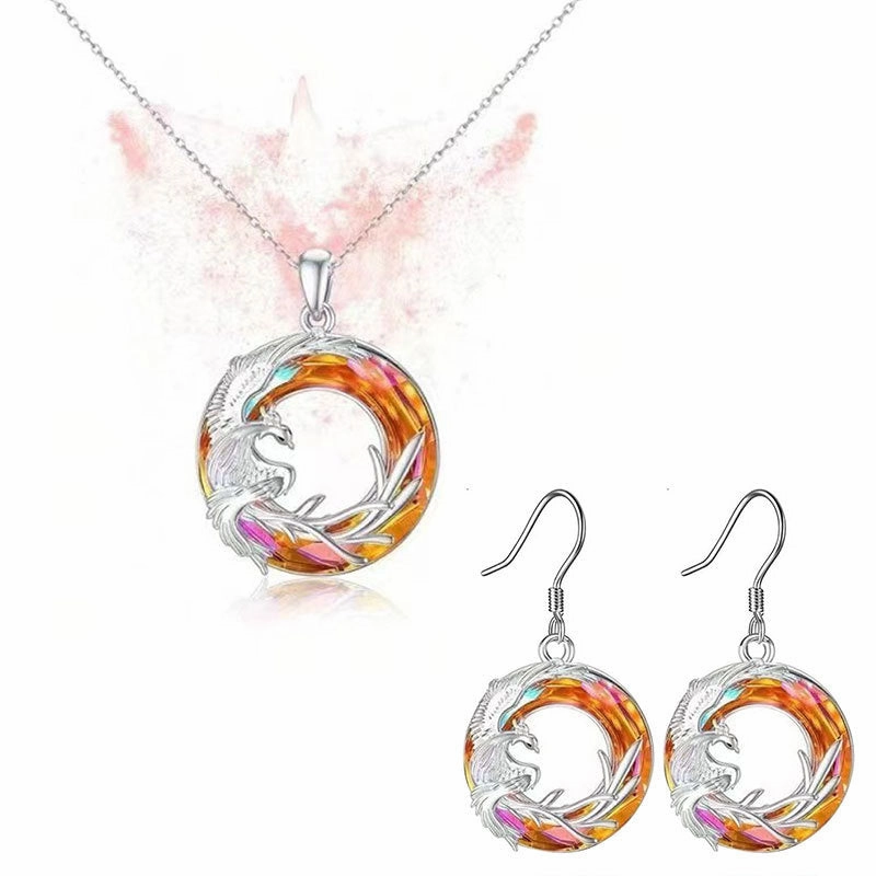 Wholesale Fashion Personality Fire of Life Rebirth Phoenix Pendant Necklaces