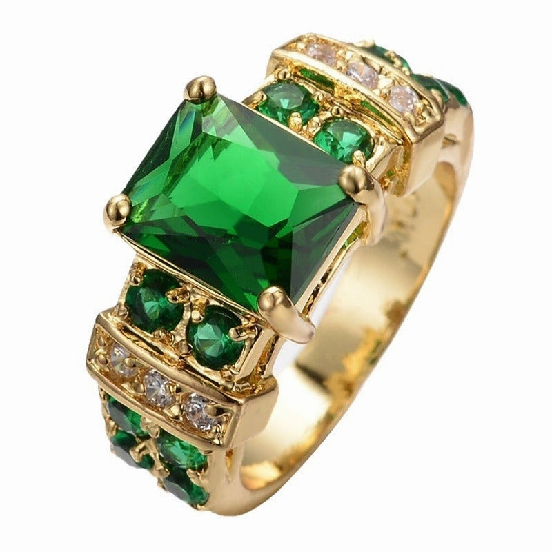 Wholesale Fashion Square Zircon Set Rings