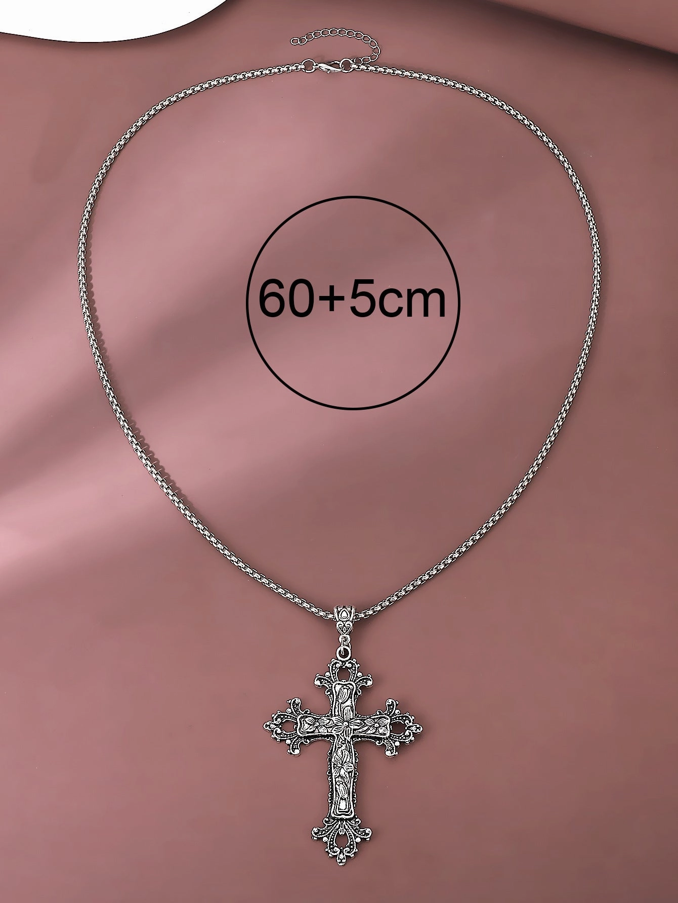 Wholesale Female Cross Creative Design Geometric Lockbone Punk Hip-hop Necklace Chain