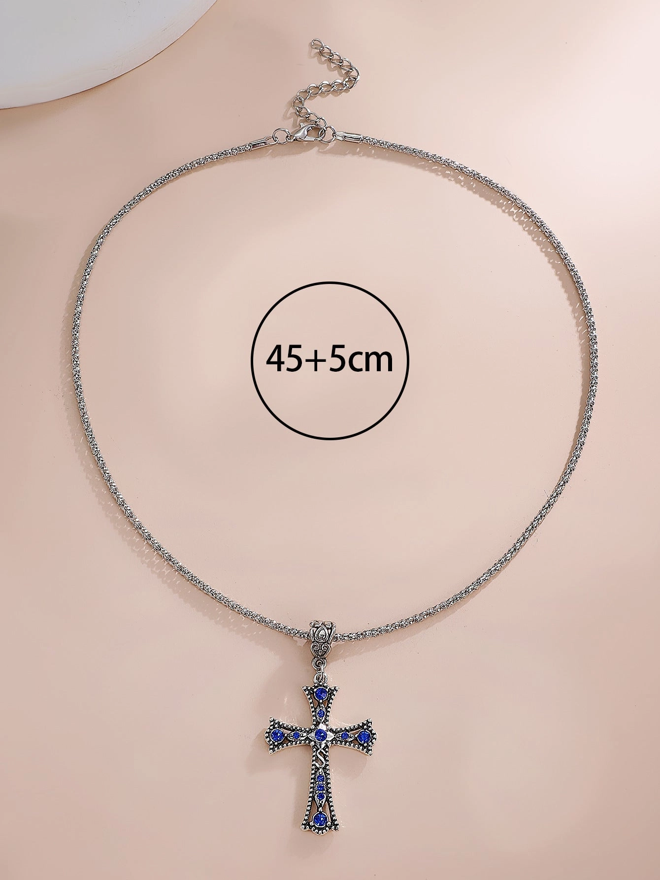 Wholesale Female Cross Creative Design Geometric Lockbone Punk Hip-hop Necklace Chain