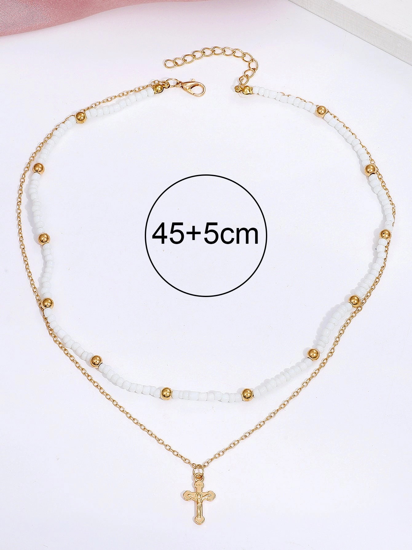 Wholesale Female Cross Creative Design Geometric Lockbone Punk Hip-hop Necklace Chain