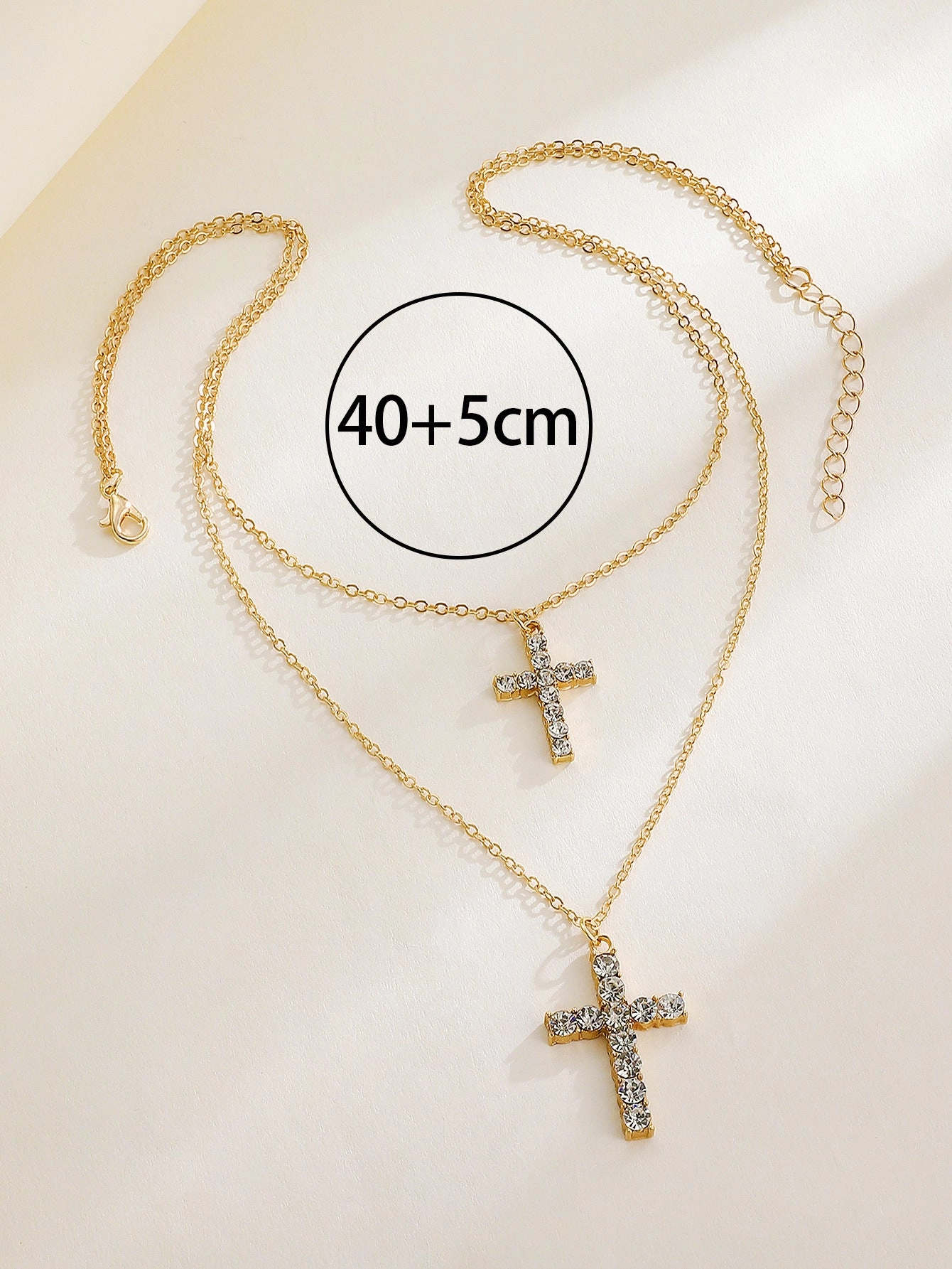 Wholesale Female Cross Creative Design Geometric Lockbone Punk Hip-hop Necklace Chain