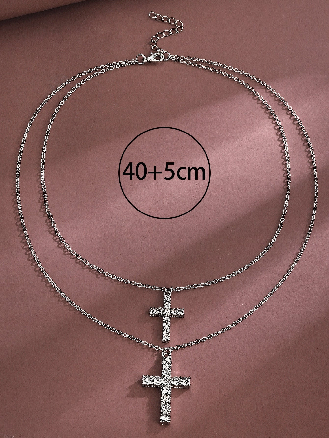 Wholesale Female Cross Creative Design Geometric Lockbone Punk Hip-hop Necklace Chain