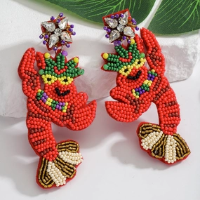 Wholesale Festive Handmade Rice Bead Earrings