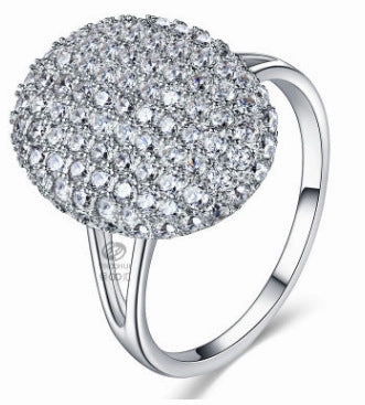 Wholesale Film And Television Style Full Diamond Alloy Rings