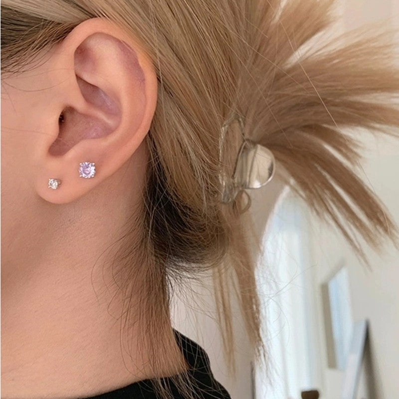 Wholesale Flash Series Huazi claw-set zircon ear bone stud earrings