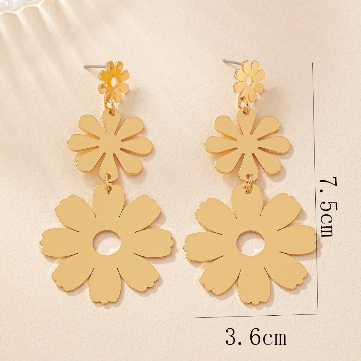 Wholesale Flower Alloy Earrings