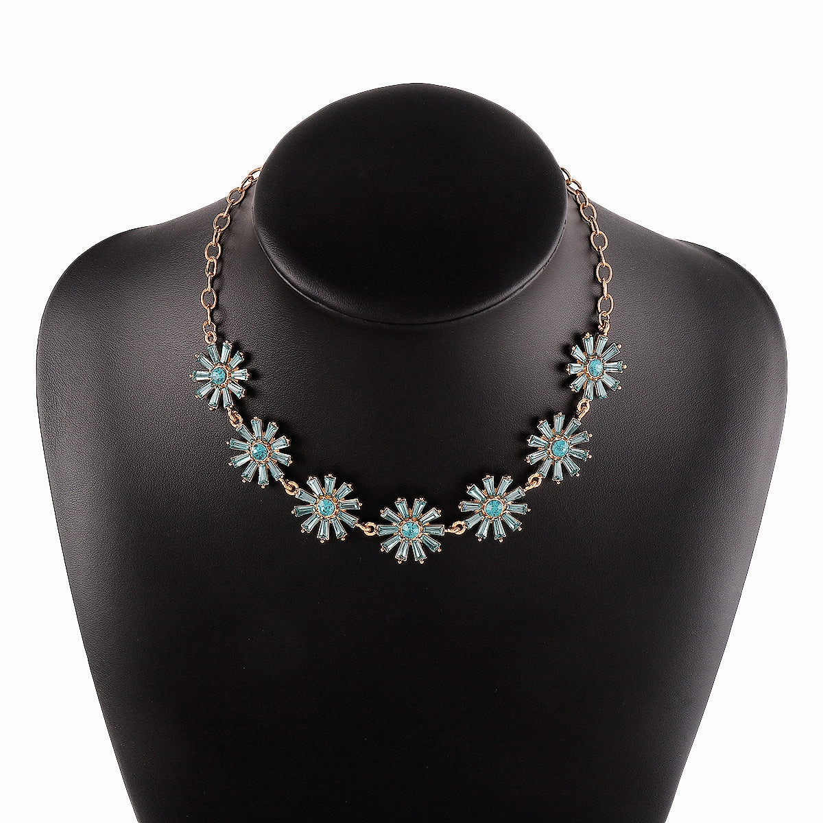 Wholesale Flower Rhinestone Necklace