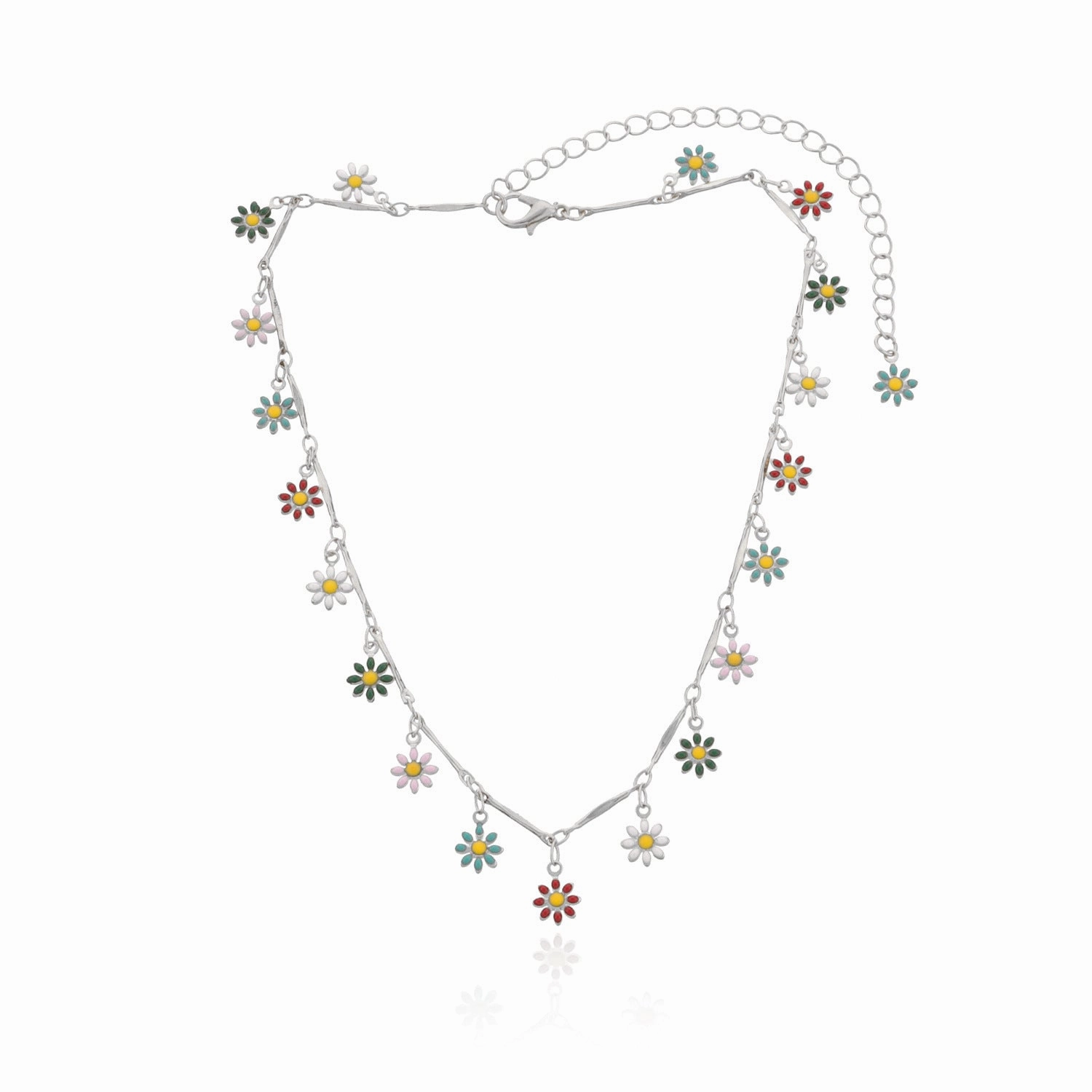 Wholesale Flower Simple Copper Necklaces