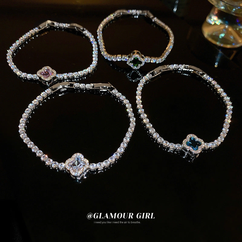 Wholesale Flower Simple Zircon Bracelet