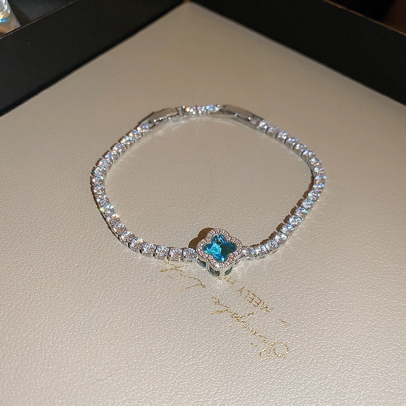 Wholesale Flower Simple Zircon Bracelet