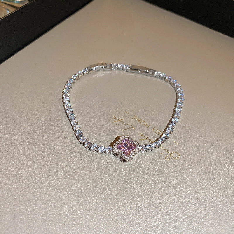 Wholesale Flower Simple Zircon Bracelet