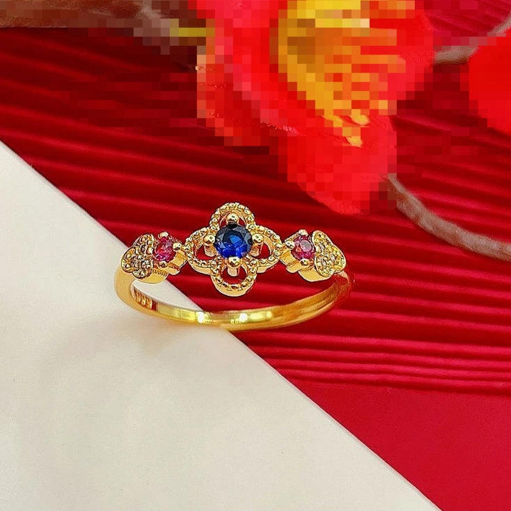 Wholesale Flowing Color Gemstone Ring