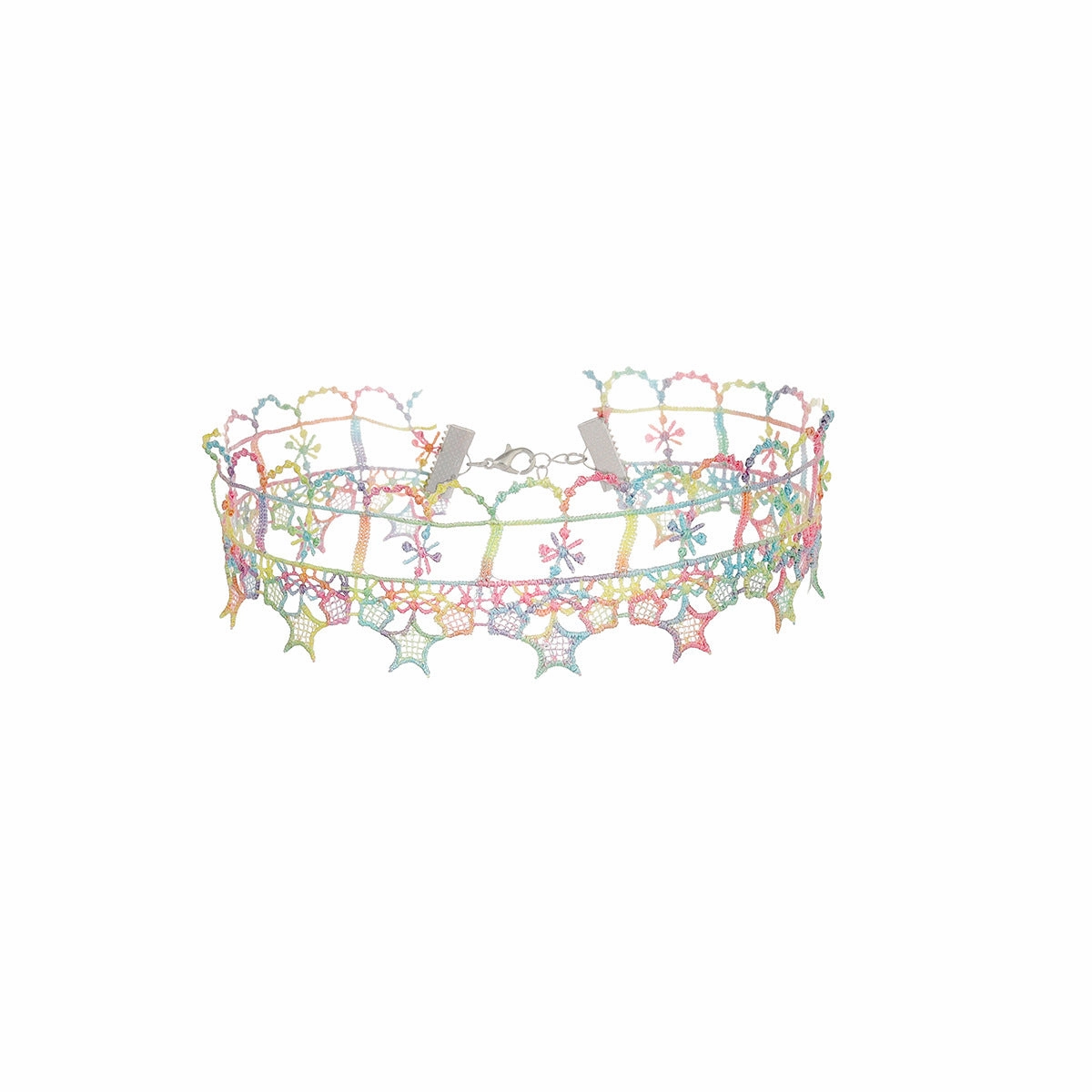 Wholesale Forest Color Lace Cold Style Personality Design Hollow Butterfly Flower Choker Necklace