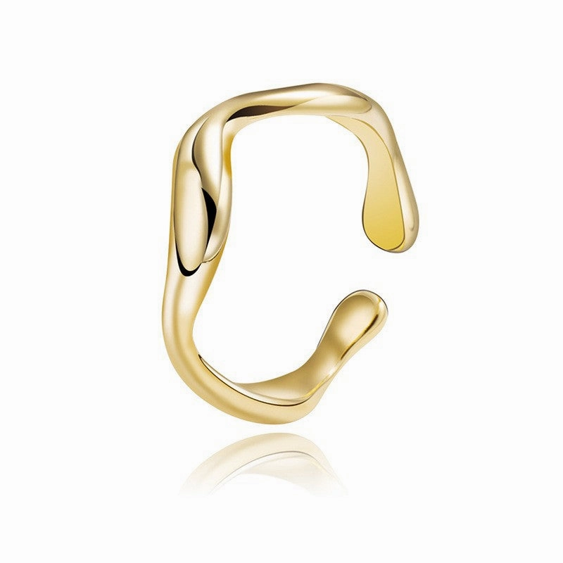 Wholesale French Style Titanium Steel Plated Non Ring