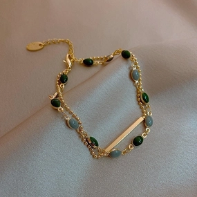 Wholesale French Vintage Gold-plated Zirconia Bracelet
