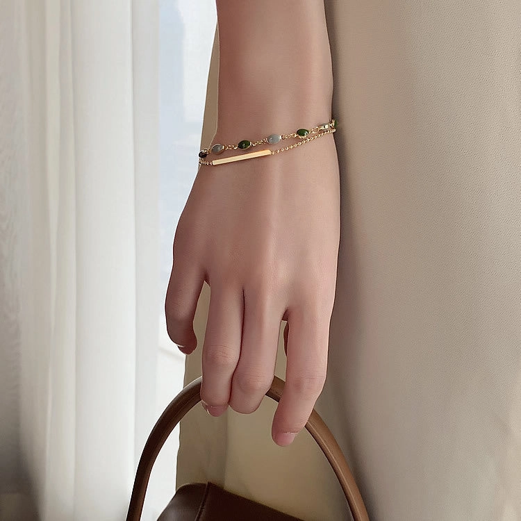 Wholesale French Vintage Gold-plated Zirconia Bracelet