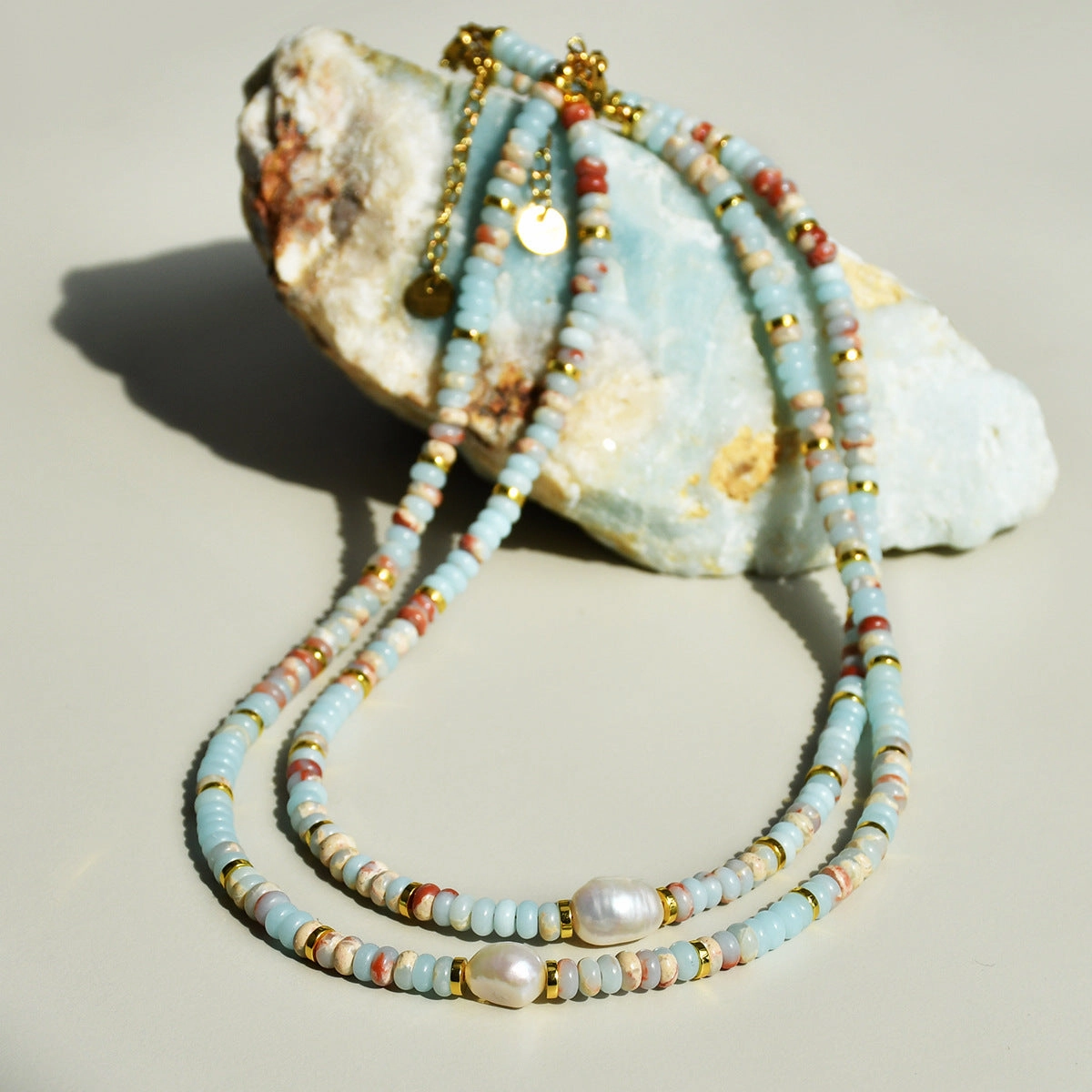 Wholesale freshwater pearl beaded necklace