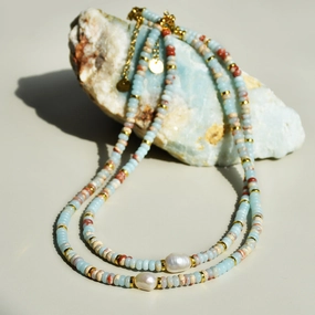 Wholesale freshwater pearl beaded necklace