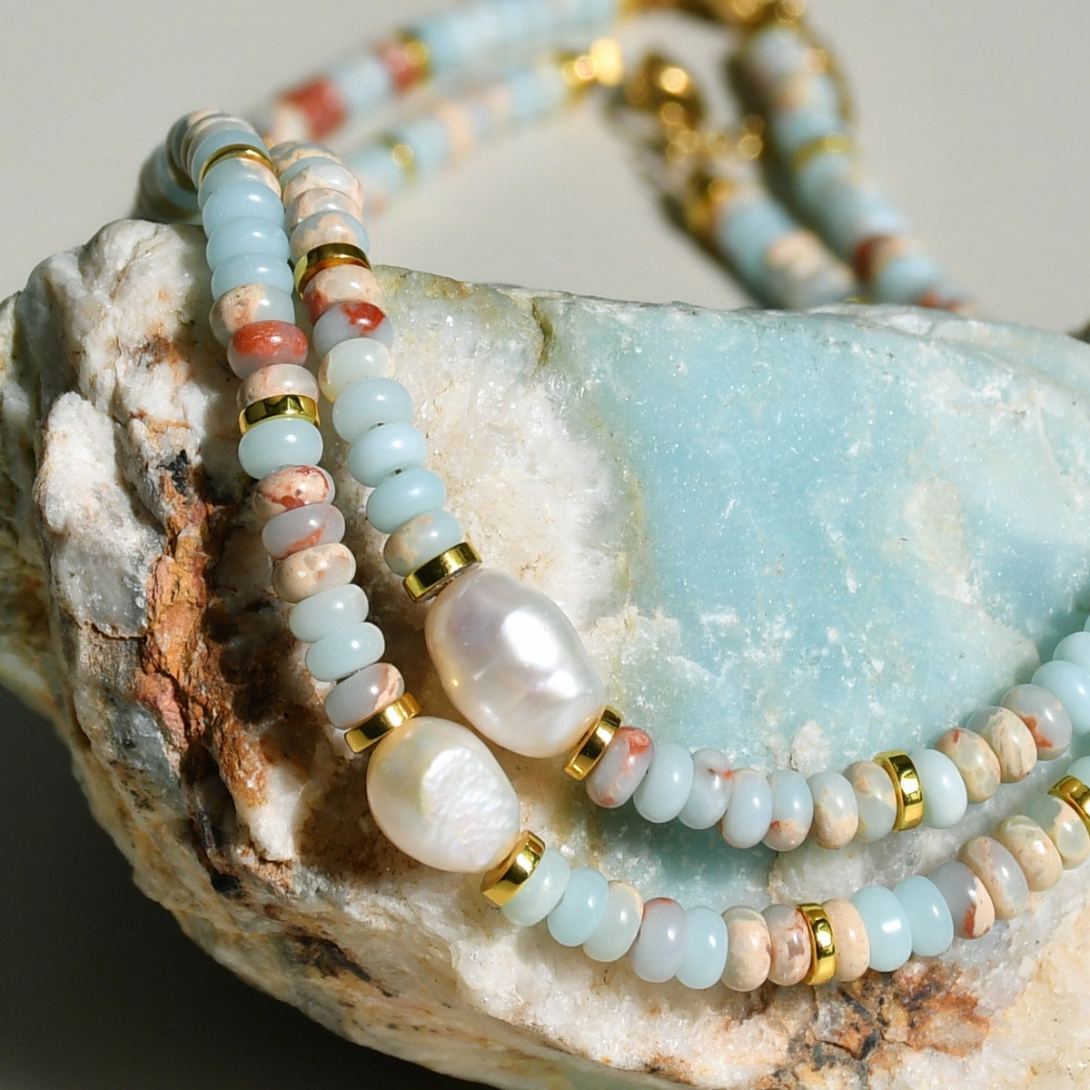 Wholesale freshwater pearl beaded necklace