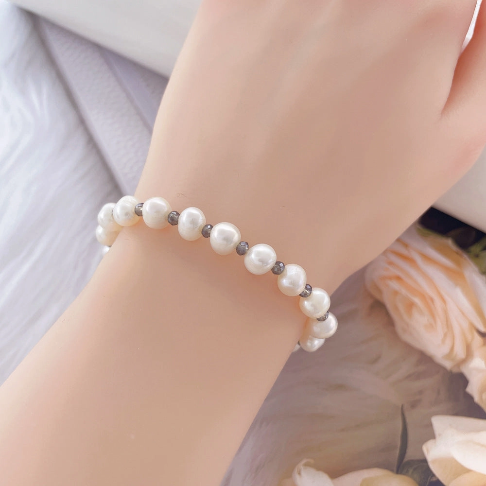 Wholesale Freshwater Pearl Glass Bracelets