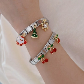 Wholesale Fruit Cherry Creative Christmas Elements Personalized Bracelet