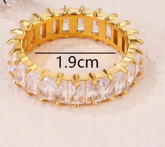 Wholesale Full Diamond Titanium Rings
