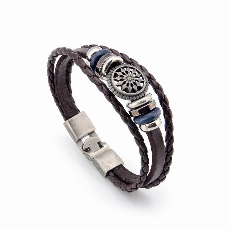 Wholesale Genuine Leather Woven Leather Bracelets