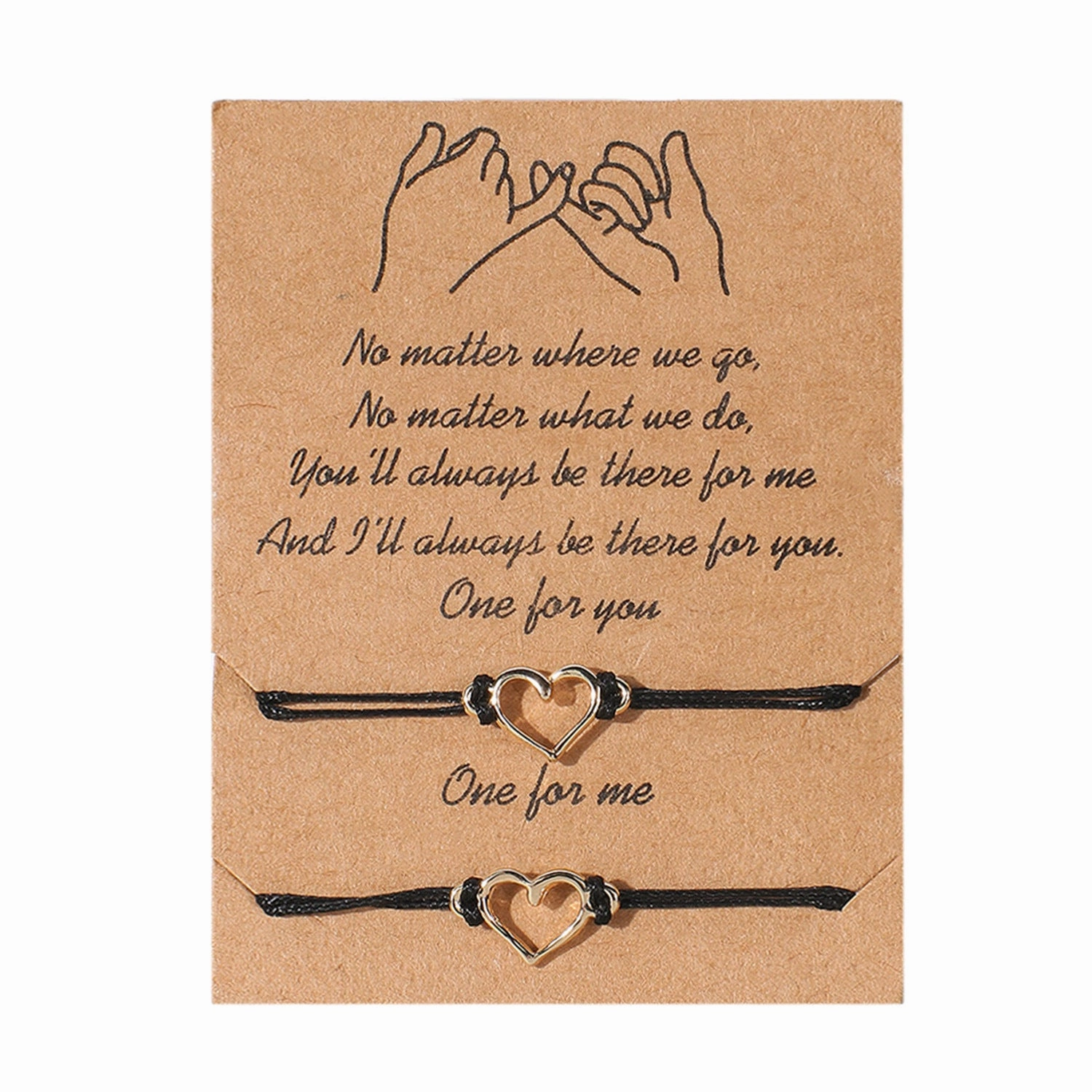 Wholesale Geometric 8-character Volcanic Stone Sunflower 2-piece Braided Adjustable Paper Card Bracelet