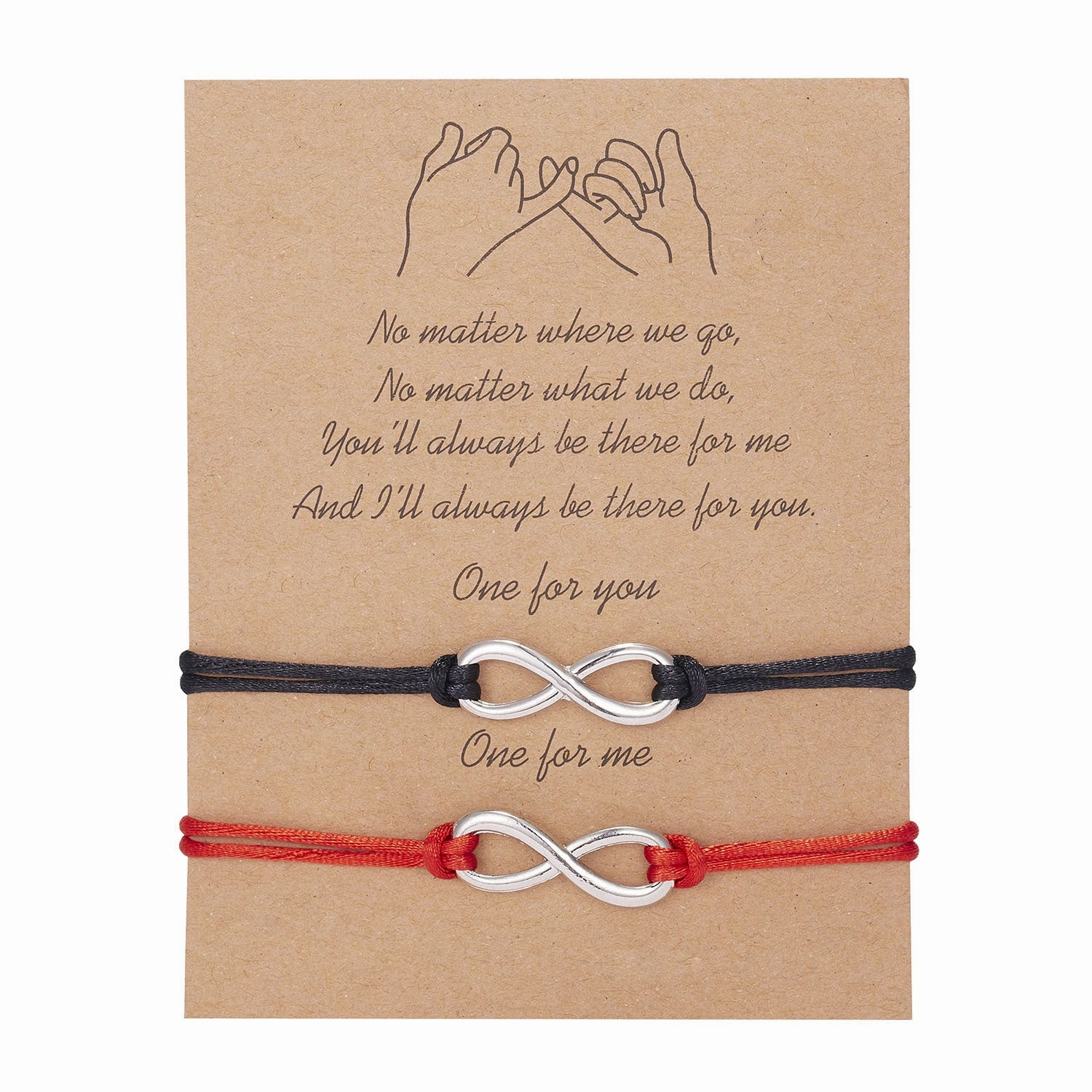 Wholesale Geometric 8-character Volcanic Stone Sunflower 2-piece Braided Adjustable Paper Card Bracelet