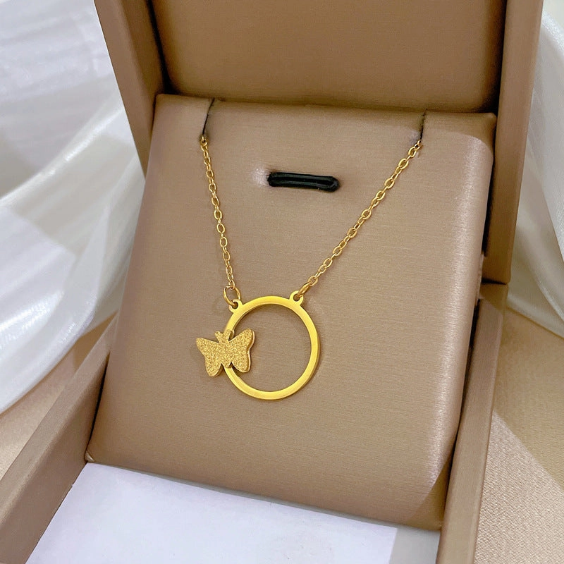 Wholesale Geometric Animal Personalized 18k Gold Plated Clavicle Chain