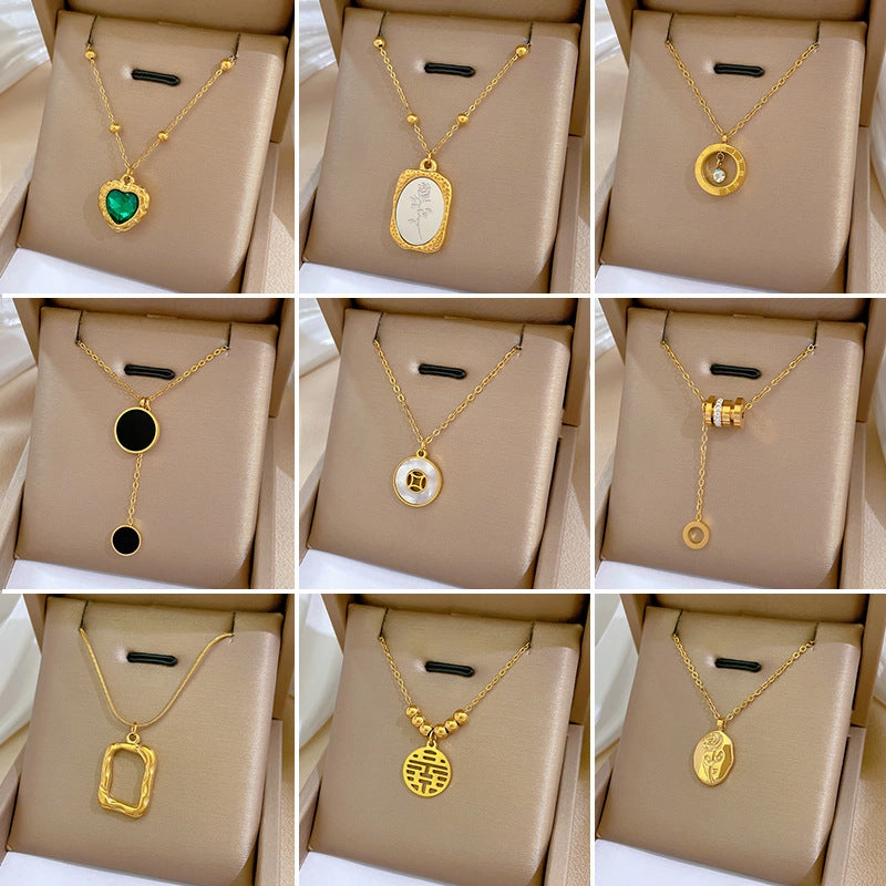 Wholesale Geometric Animal Personalized 18k Gold Plated Clavicle Chain