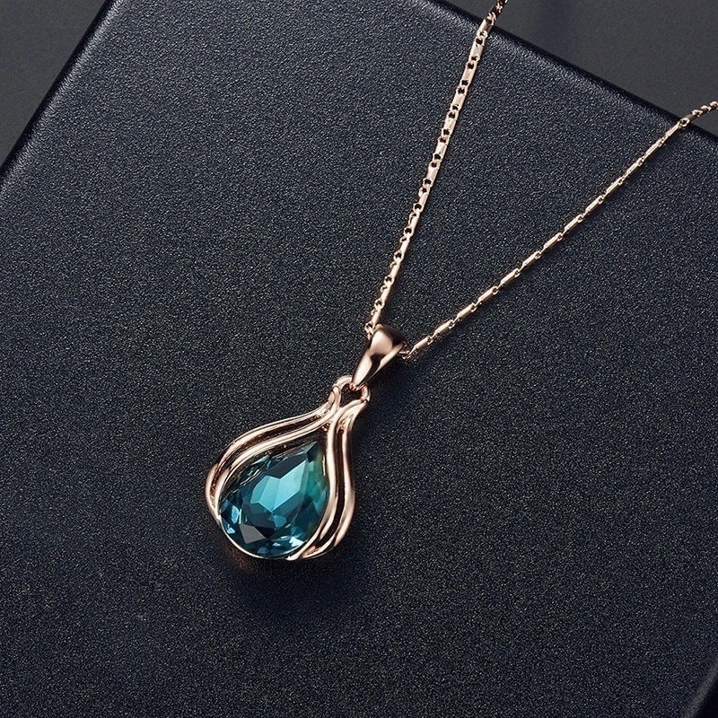 Wholesale Geometric Niche Light Luxury Versatile High-end Earrings and Necklace Set