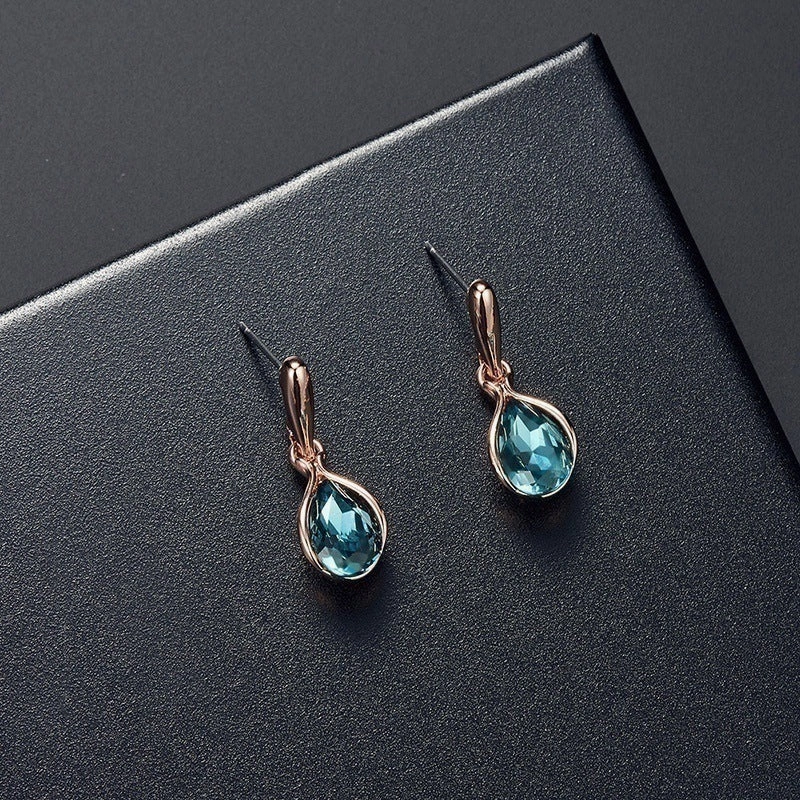 Wholesale Geometric Niche Light Luxury Versatile High-end Earrings and Necklace Set