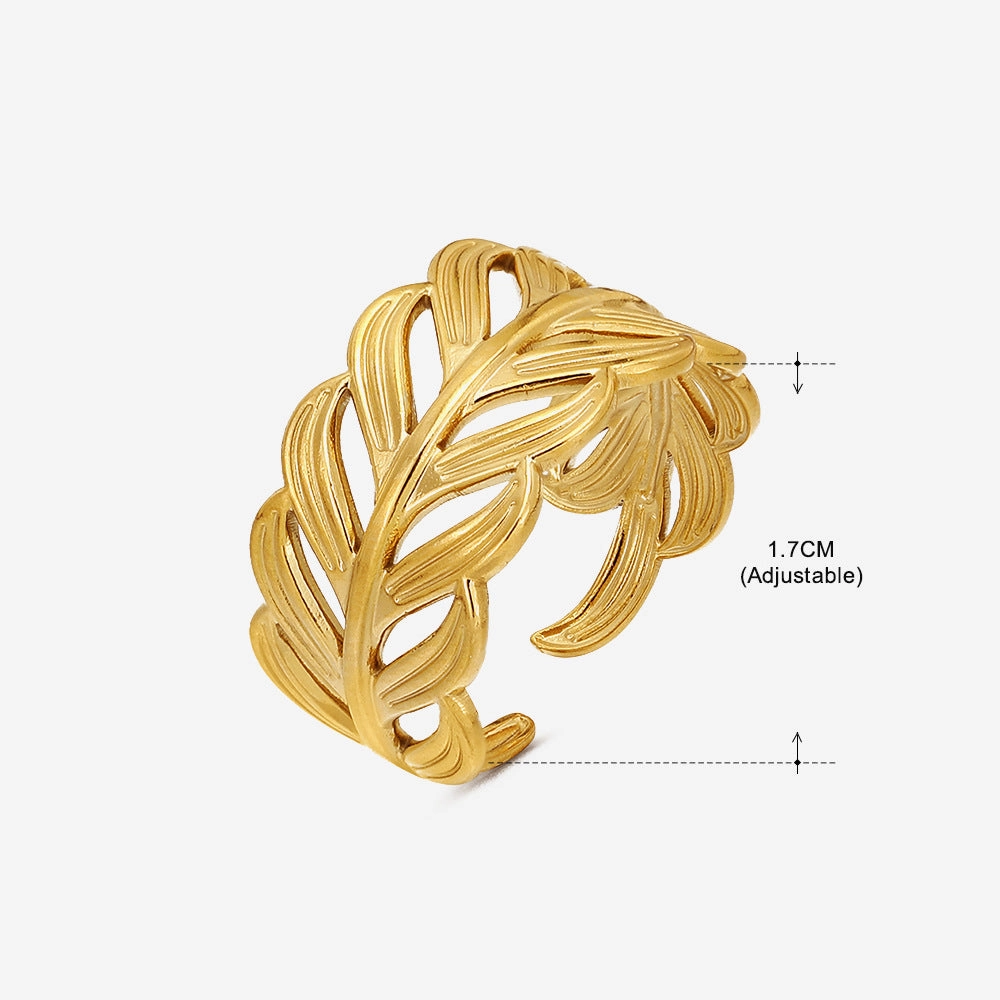 Wholesale Geometric Opening Adjustment Stainless Steel Rings