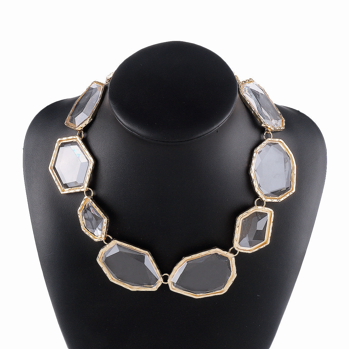 Wholesale Geometric Resin Color Earrings Alloy Necklaces