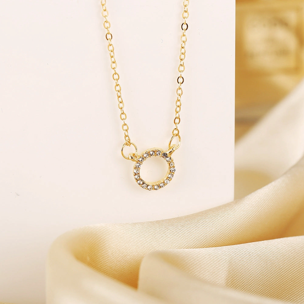 Wholesale Geometric ring with diamond clavicle