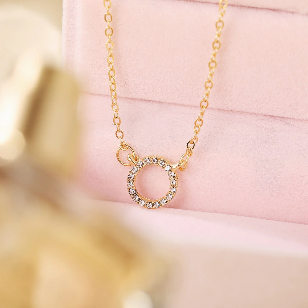 Wholesale Geometric ring with diamond clavicle