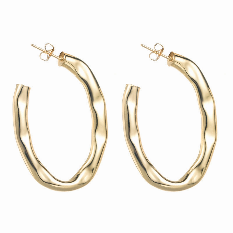 Wholesale Geometric Spiral Alloy Earrings