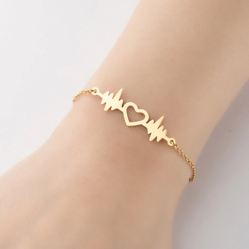 Wholesale Geometric Star Moon Love Bracelet
