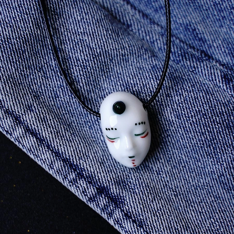 Wholesale Ghost Face Ceramic Necklace
