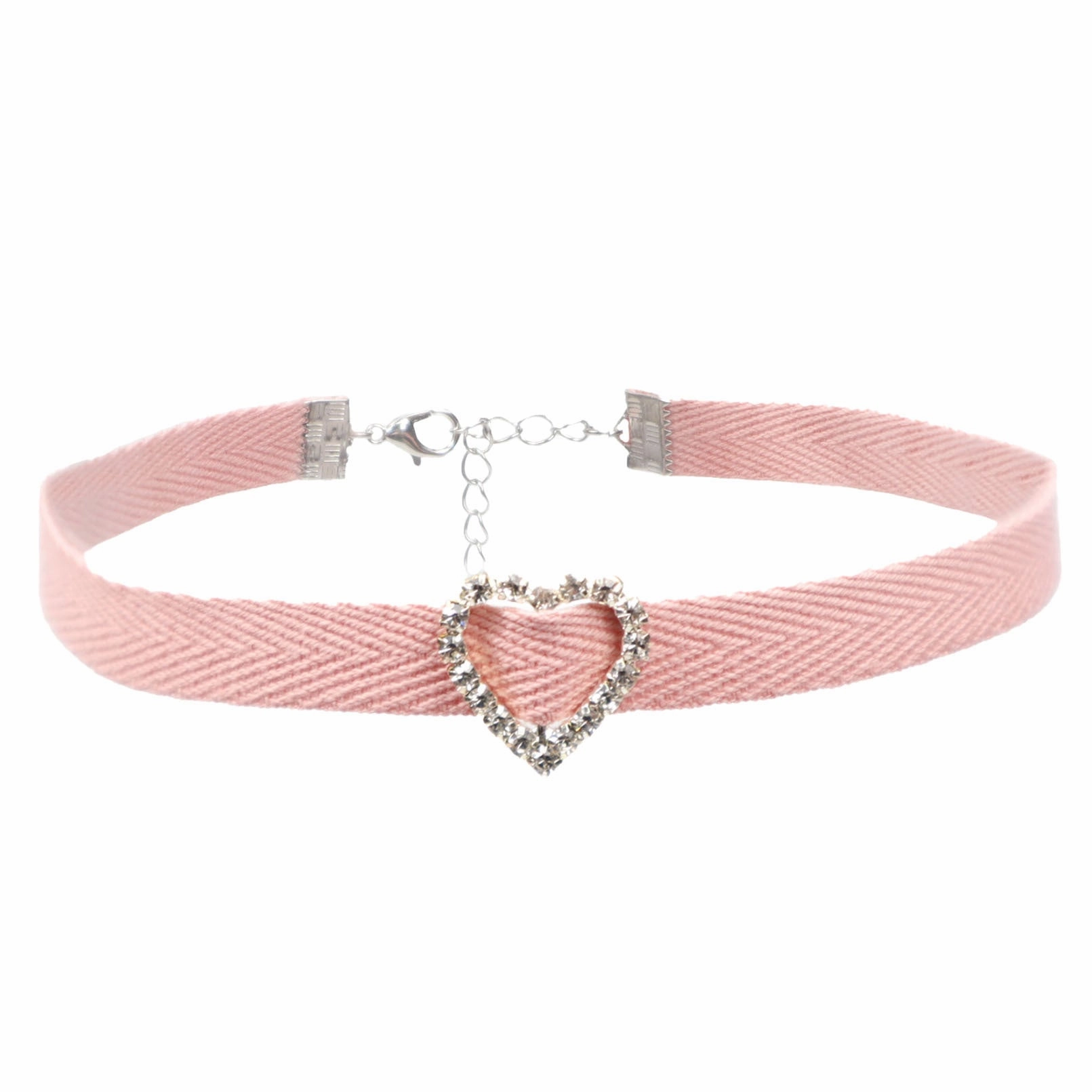 Wholesale Girls' Pink Heart Butterfly Clavicle Necklace