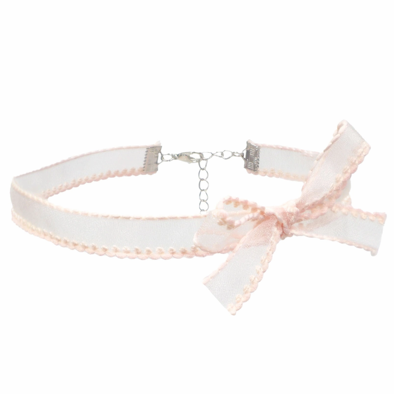 Wholesale Girls' Pink Heart Butterfly Clavicle Necklace