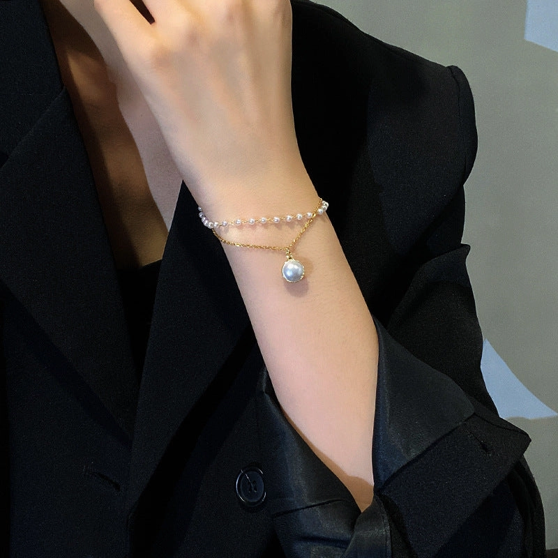 Wholesale Girls Retro Niche Temperament Pearl Bracelet