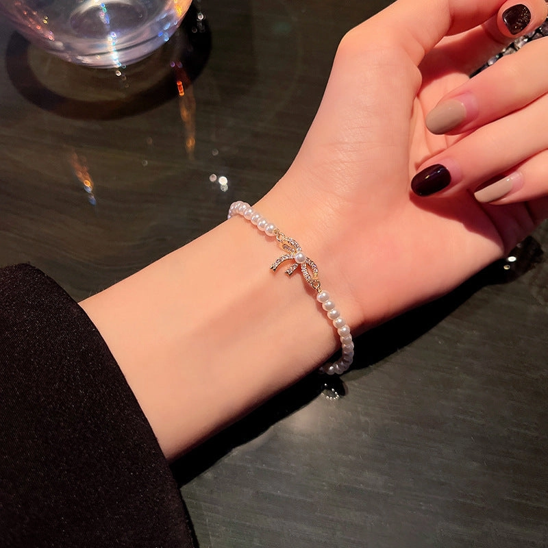 Wholesale Girls Retro Niche Temperament Pearl Bracelet
