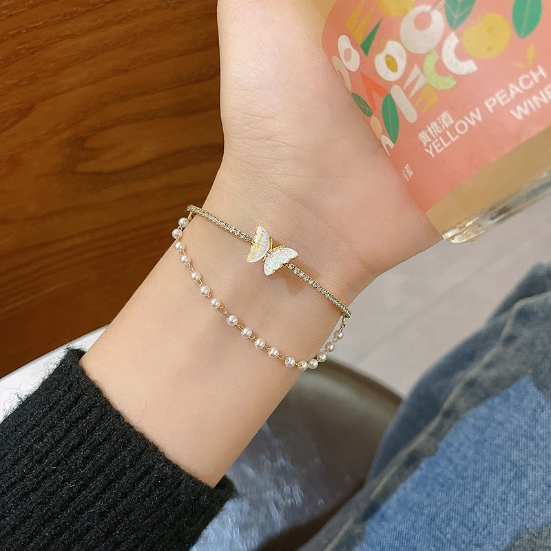 Wholesale Girls Retro Niche Temperament Pearl Bracelet